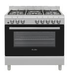 ELBA Essential 04 96CL828- 5 Burner Full Gas Stove And Oven 90CM Silver