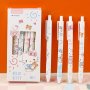 Hello Kitty Gel Ink Rollerball Pens Smooth Writing Quick-dry Cute Student Retractable Pens Pack