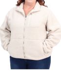 Ladies Teddy Fleece Jacket - 6XL Mushroom