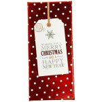 Merry Christmas Gift Red Box White Dots