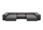 U-shape Sofa - Knit - Dark Grey - 377CM X 241CM