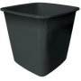 Plastic Waste Bin 17L Black