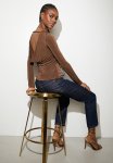 Cowl Back Top - Chocolate Lab