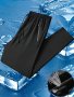 Men's Solid Track Pants With Zipper Pockets Active Drawstring Pants For Outdoor Activities Gift