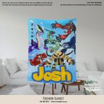 Personalised Fleece Blanket Pokemon