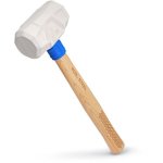 Hammer Mallet White 450 G 16 Oz Hick. Wood Handle RSH0315