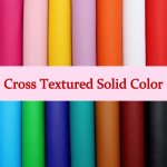 2PCS 19.99X32.99CM Solid Color Cross Textured Faux Leather Sheet Decorative Synthetic Leather Fabric For Earrings Bags Books Pho