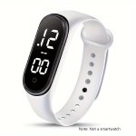 Women's Sporty LED Touch Screen Watch With 24-HOUR Calendar - Silicone Strap Non-waterproof Oval Dial For Daily Wear