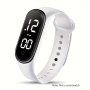 Women's Sporty LED Touch Screen Watch With 24-Hour Calendar - Silicone Strap Non-Waterproof Oval Dial For Daily Wear