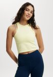 Cotton On Seamless Ringer Tank-yellow Dream