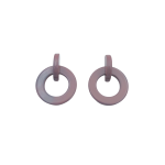 Plum Drop Acrylic Earrings - Purple Acrylic