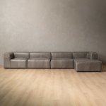 Havenwood Leather Daybed Large Shadow Ash