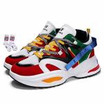 Floette Men's Retro Color Blocked Fashion Sneakers Sport Running Shoes Walking Casual Athletic Shoes 1 6.5