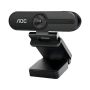AOC - 1080P HD Webcam With Noise Cancelling Microphone - Black