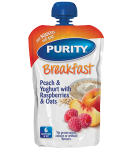Pouch - Peachy Yoghurt With Rasberry & Oats 110ML