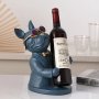 Bulldog Wine Holder - Blue