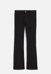Flared Leg Low Jeans - Black
