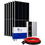 ADJ130C Solar Combo Kit -f.star 7.5KW Inverter. Nenergy 5.8 Kw Lithium Batt. 6X 555 W S.panels
