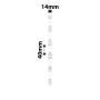 NB537 - - D11 / D101 / D110 / H1S - 14X40MM - 160 Starmoly Labels