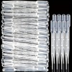 50 100PCS 0.1OZ Plastic Disposable Resin Dropper Plastic Calibrated Graduated Eye Dropper Suitable For Diy Epoxy Resin Jewelry M