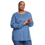 Donnay Plus Size Cut & Sew Relaxed Knit Top