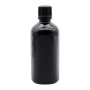 100ML Black Glass Bottle With Fast Flow Dropper Cap - Black
