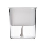 Transparent Self-watering Hydroponic Planter Compatible With Indoor