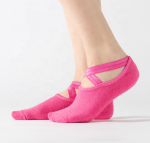 Closed Toe With Elastic Cross Over Hot Pink