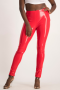 Draya Vinyl Pant - Red - M