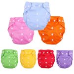 Baby Washable Reusable Cloth Diapers 7PCS