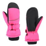 Triwonder Kids Winter Snow Mittens Waterproof Warm Kids Ski Gloves Thermal Fleece Outdoor Snowboard Snow Gloves For Baby Boys Gi