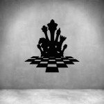 Chess - Queen's Gambit - Grey L 1000 X H 960MM