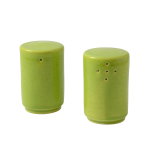 Cylinder Salt & Pepper Shaker Set Of 2 - Speckled Green