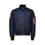 Alpha Industries Mens Engine Jacket In Navy - Navy / 3XL