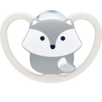 Nuk Silicone Space Soother 0-6 Months White Fox