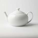 - Super White Coupe Teapot