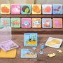 16PCS Boxed Puzzles Set Contains 4 Themed Puzzles Cognitive Puzzles Educational Brain Teaser Boards Toys Learning Puzzles Halloween/christmas Gift