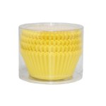 Yellow Cupcake Casings Pvc Pack Of 80