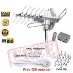 Lava HD2605 Outdoor HD Tv Antenna Remote Controlled Rotation Long Ran