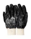Pioneer Chipped Palm Pvc Glove Black Chip Palm Pvc Knit Wrist Glove