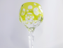 Coloured Crystal Wine Goblet Reseda/light Green Each