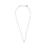 Georgini Sweetheart Heart Chain Necklace - Pink Silver
