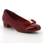 Pierre Cardin Viera Block Heel Court - Red - 8