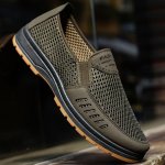 Men's Non Slip Durable Breathable Slip On Walking Shoes Spring And Summer Comfy Sneakers
