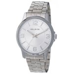 Gents Silver Bracelet White Dial Watch