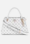 Guess Noelle Luxury Satchel - White Logo