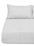 Kids Double Bed Fitted Sheet - 137 X 188 Cm Black white