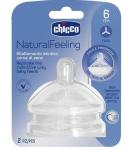 Chicco Natural Feeling Teat 6M+ Fast Flow 2PCS