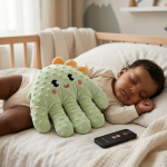 Plush Electric Soothing Dinosaur Massager Cushion & Remote