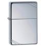 Zippo High Polish Chrome Vintage With Slashes